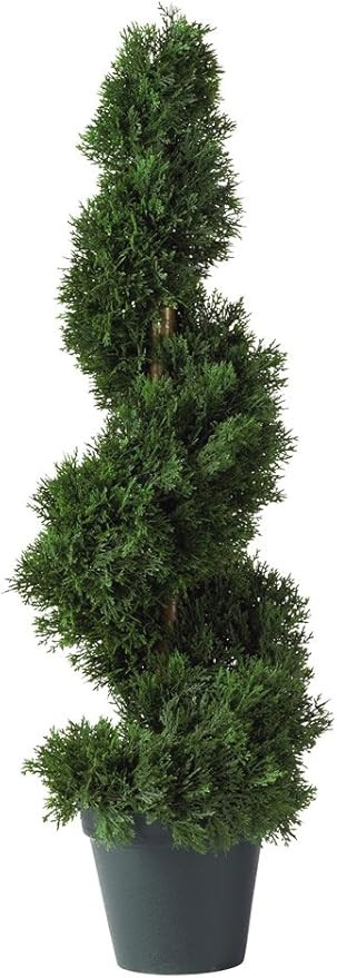 Nearly Natural 2ft. Cedar Spiral Silk Tree (Indoor/Outdoor) | Amazon (US)