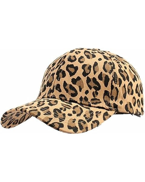Stylish Leopard Print Women's Baseball Cap,Low Profile Vintage Adjustable Hat, Outdoor Activities... | Amazon (US)