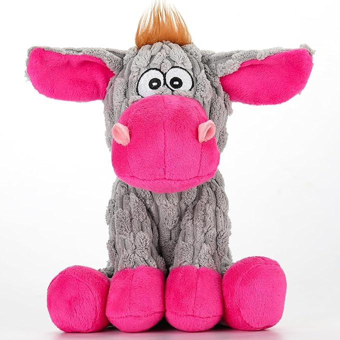 Plush Chew Toys for Large Dogs, Tough Crinkle Stuffed Animal Squeaky Interactive Toys for Small M... | Amazon (US)