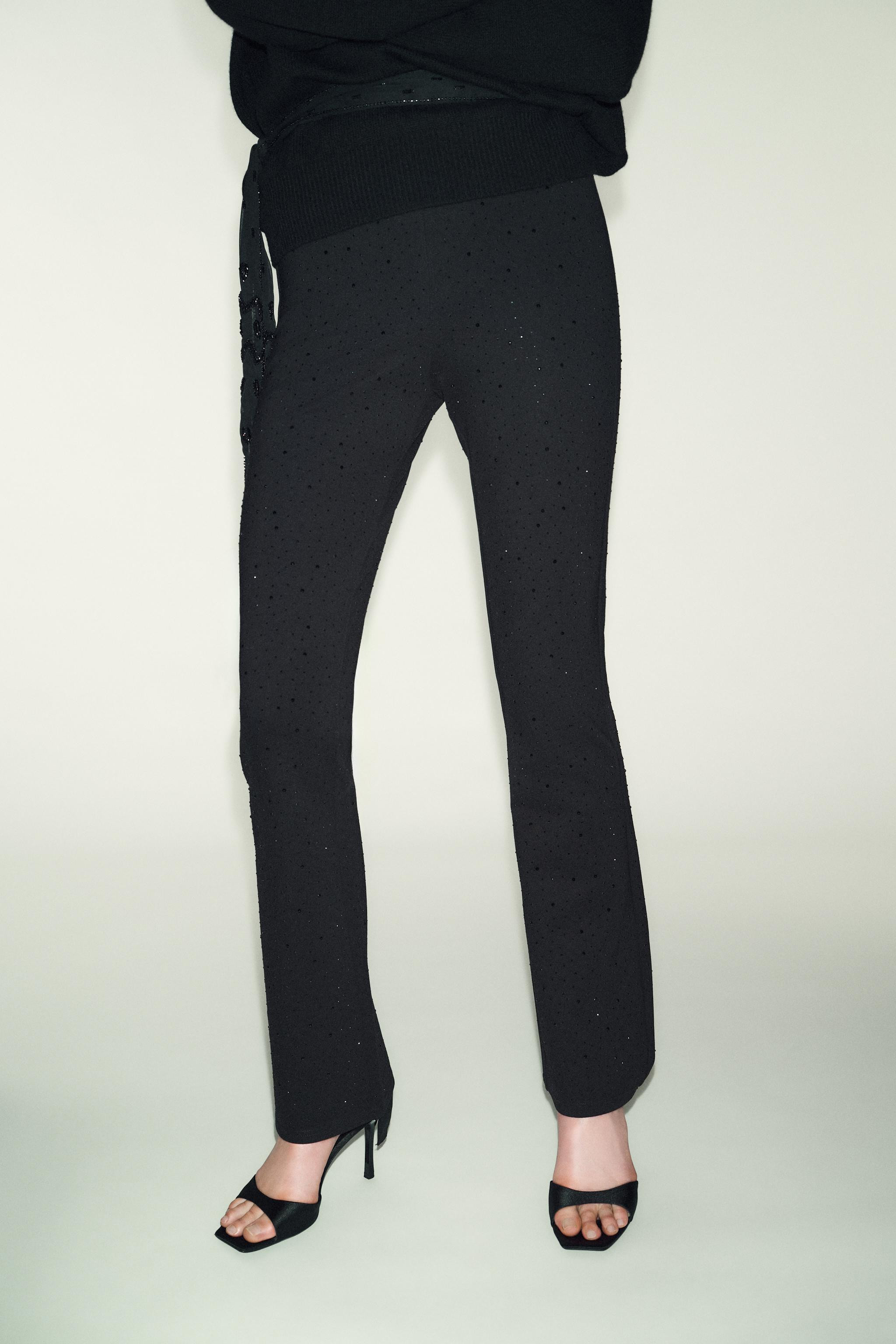 FLARED SHIMMER LEGGINGS | Zara UK