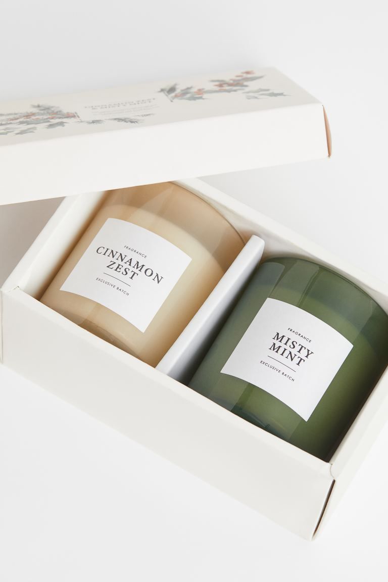 Gift-boxed 2-pack scented candles | H&M (UK, MY, IN, SG, PH, TW, HK)