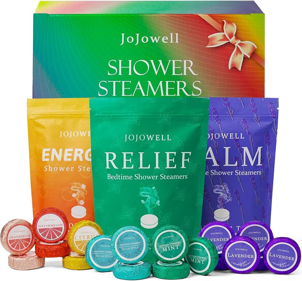 Shower Steamers Aromatherapy - 18 Pack Shower Bombs for Women or Men, Organic with Eucalyptus Mint L | Amazon (US)