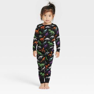 Toddler Halloween Dino Skeletons Matching Family Pajama Set - Hyde & EEK! Boutique™ Black | Target
