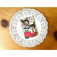 Vintage Reindeer Ornament Wood Kitsch Christmas Old World Retro Deer Decor Kitschmas Mini Handmade | Etsy (US)