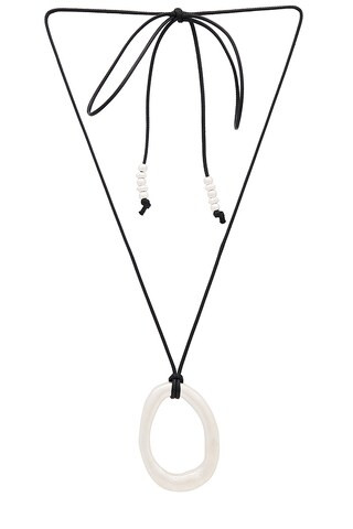 petit moments Pear Corded Necklace in Silver from Revolve.com | Revolve Clothing (Global)