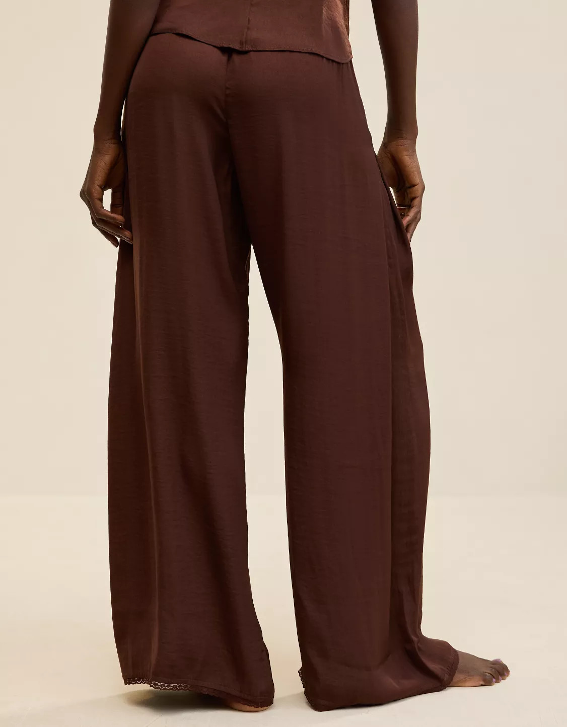 Aerie Satin Trouser PJ | Aerie