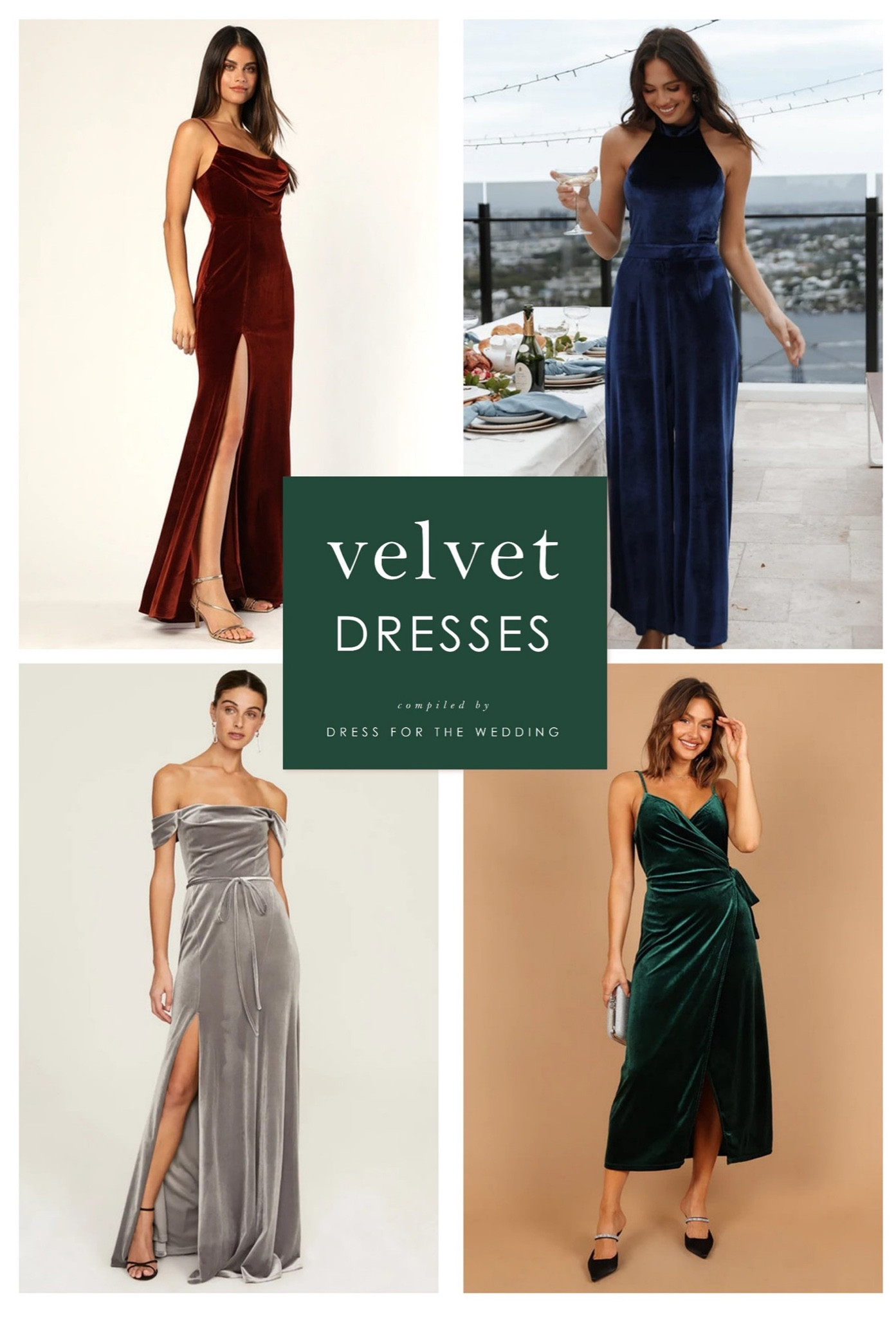 Velvet dresses 
Wedding guest
Holiday dress

#LTKwedding #LTKparties #LTKHoliday