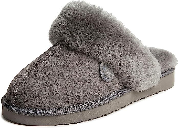 Dearfoams Women's Fireside Water Resistent Sydney Shearling Scuff Slipper | Amazon (US)