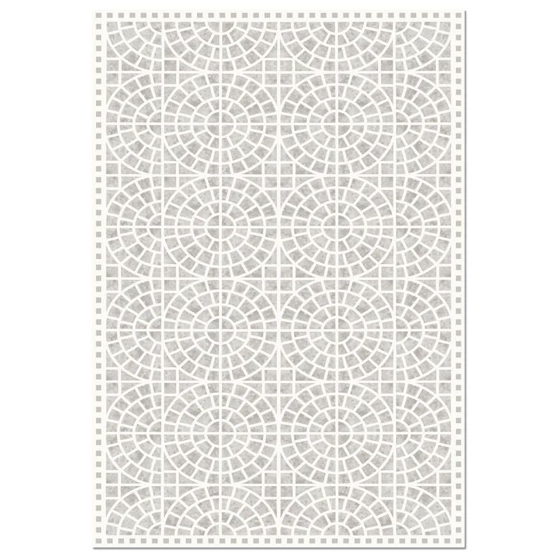 Beige Morrocan Pattern Decorative Floor Mat | Wayfair North America