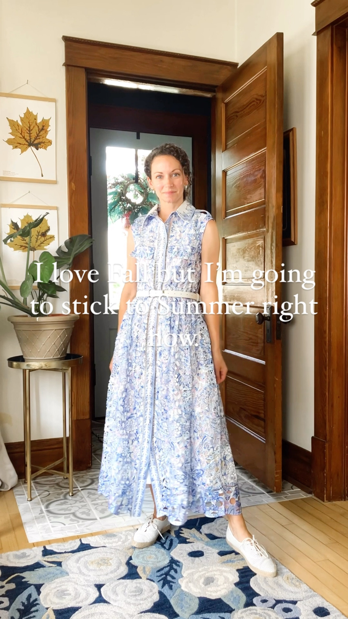 Beautiful summer dress!
Petite outfit. Classic outfit. Modest outfit. Blue and white outfit. 

#LTKPetite #LTKStyleTip #LTKOver40