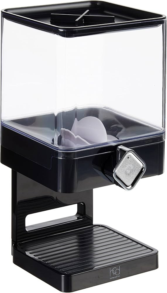 Zevro Compact Dry Food Dispenser, Single Control, Black/Chrome | Amazon (US)