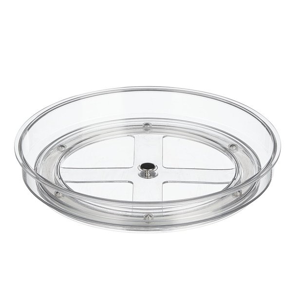 mDesign Turntable Cabinet Organizer, Clear | Walmart (US)
