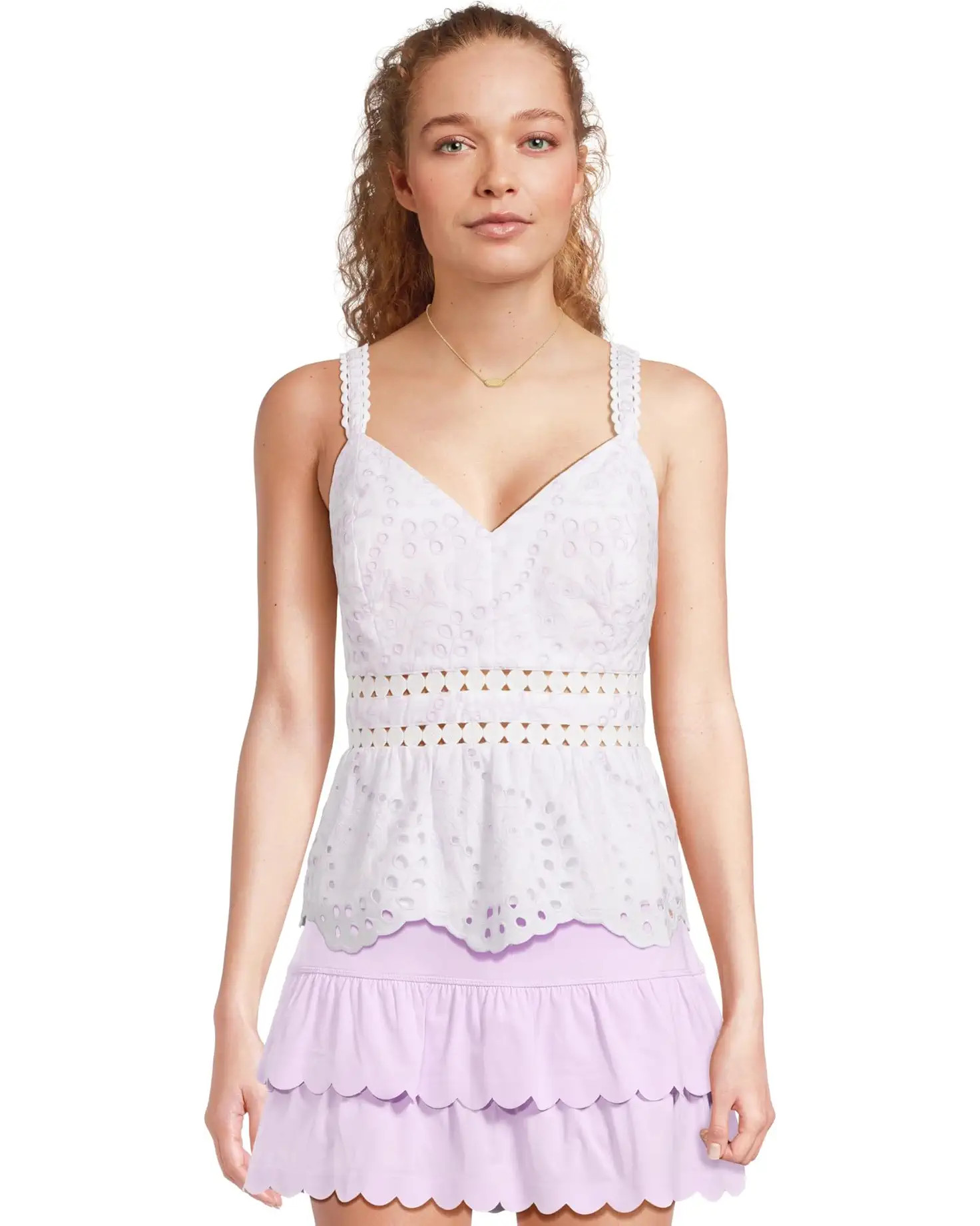 Women's Lilly Pulitzer Tiah Eyelet Top | Zappos
