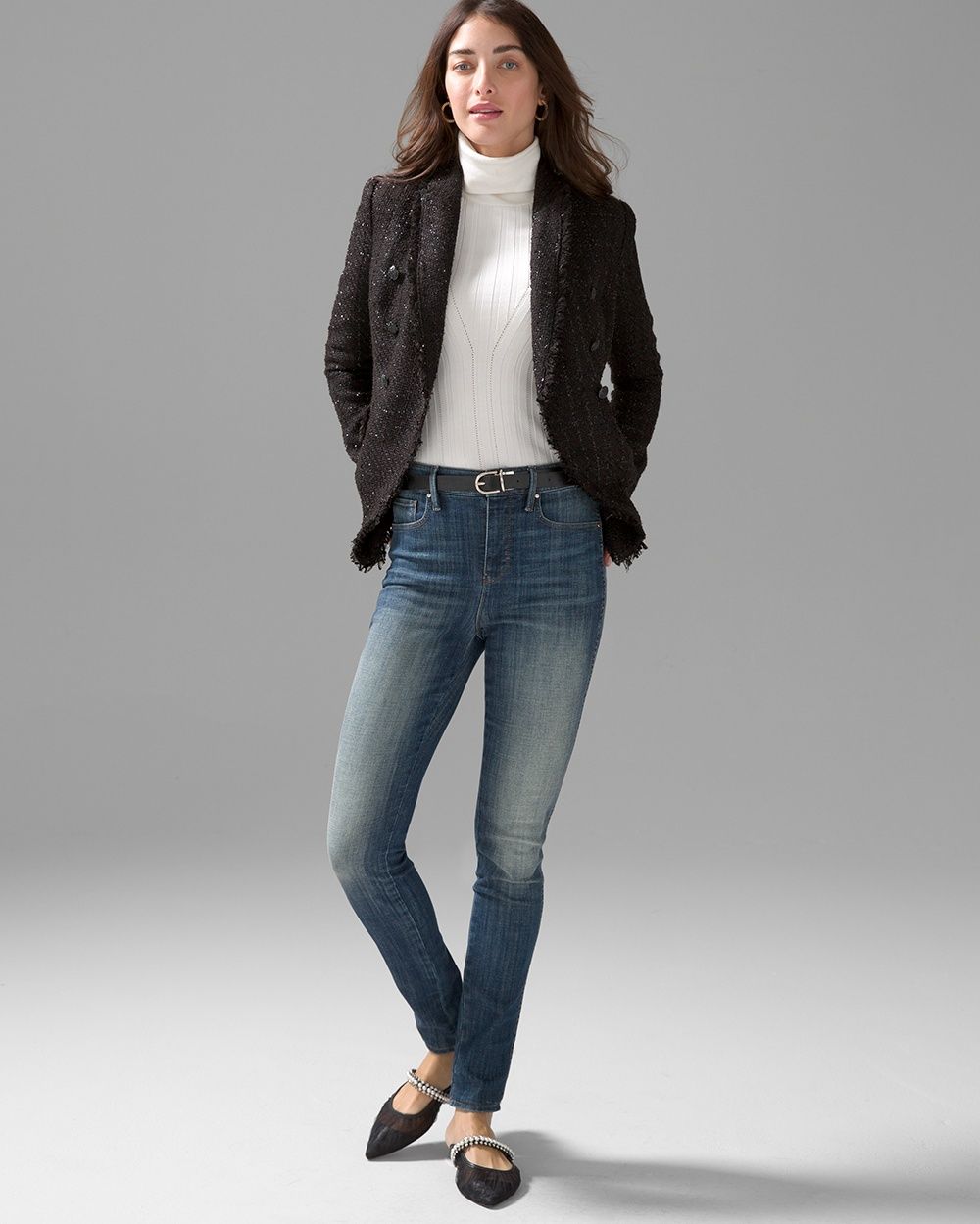 Extra High-Rise Everyday Soft Denim™ Skinny Jeans | White House Black Market