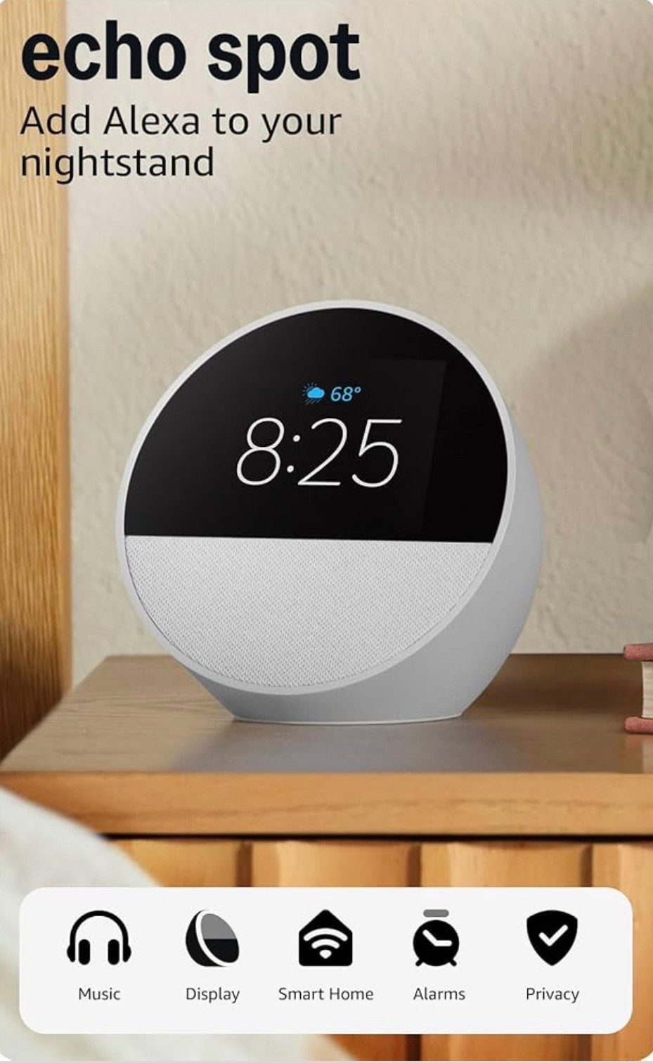 Echo spot

Amazon’s newest echo spot is great for nightstands, offices and kitchens. Smart alarm clock that is on major sale.

#founditonamazon #primedays

#LTKSaleAlert #LTKFindsUnder50 #LTKU