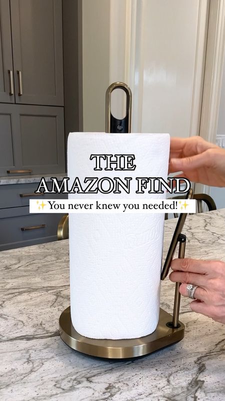 This is the Amazon find that you never knew you needed! I LOVE this clever Paper Towel Holder with a tension arm and hidden spray bottle. Honestly, sometimes it’s just the little things that bring joy! 

✨The tension arm allows for removing one piece at a time, plus the hidden spray bottle keep the cleaner right in front of you. No more hunting around for the counter spray or bottles left on the counter. It’s sooooo good!

It comes in 4 colors and I’m sharing the gold brass. 

Kitchen finds, kitchen tools 

#LTKfindsunder100 #LTKover40 #LTKVideo