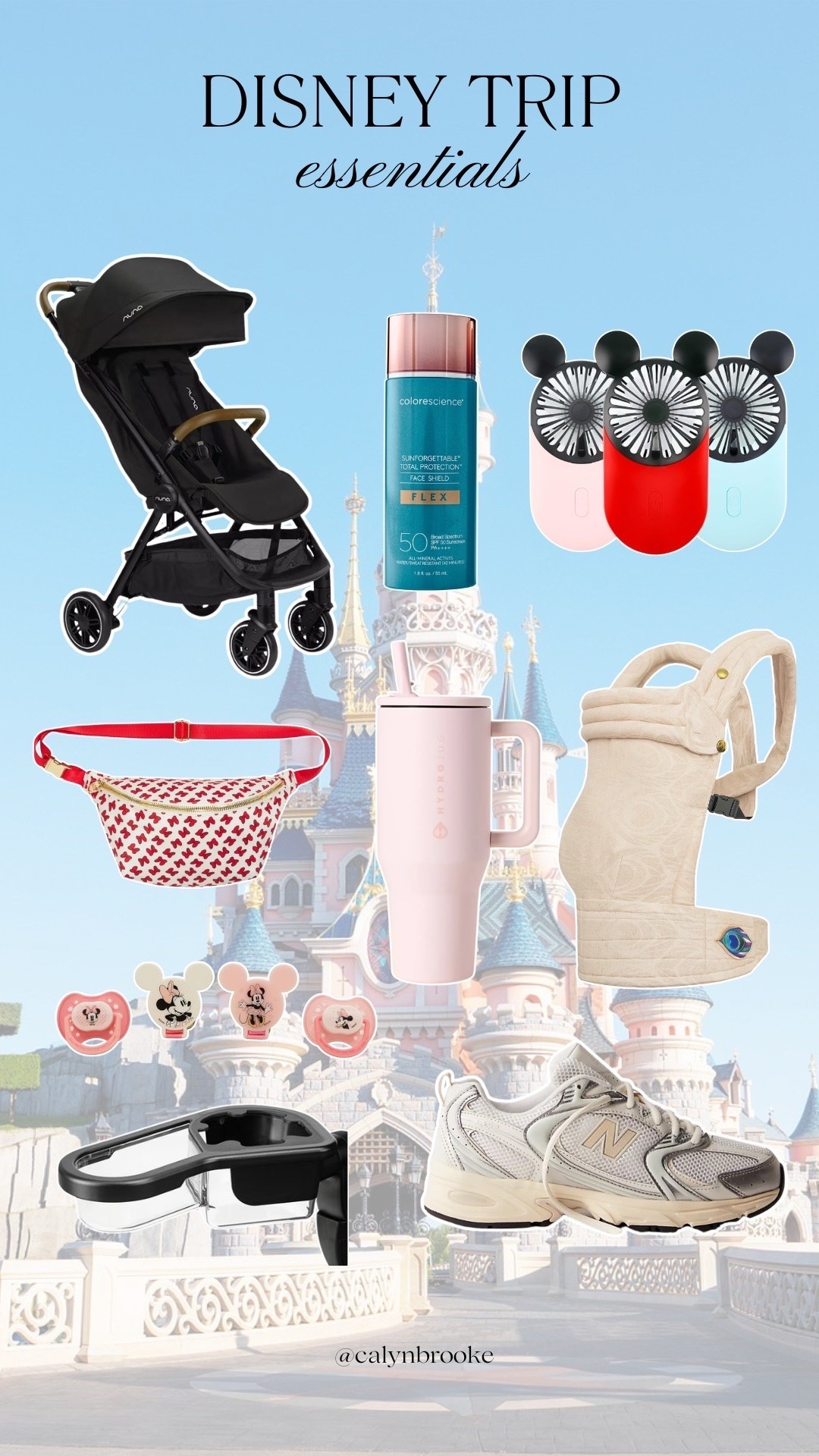 Disney trip essentials! Carrier is from Artipoppe!
