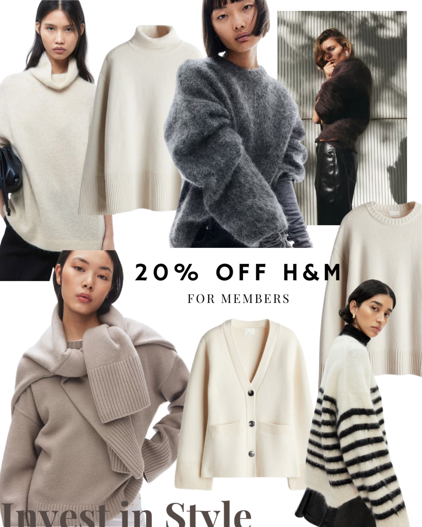 20% off H&M for Plus members today 
Here are my knitwear picks … 

#LTKuk #LTKCyberWeek #LTKwinter