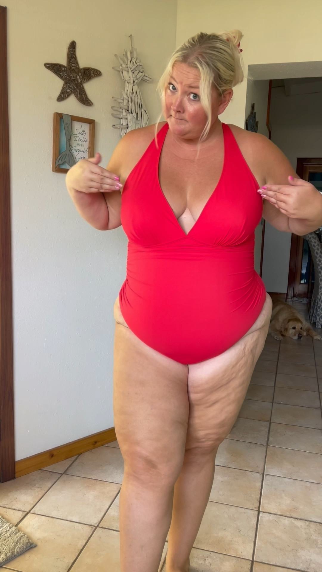 I think l've said everything I needed to say.
Been seeing this suit all over tiktok so as the plus size swimsuit expert I had to give it a try on my size 20 body. Verdict is in : it's going to be a red hot fattie baddie summer in this one ❤️‍🔥❤️‍🔥
Wearing size 3x
Just do you babes!
Xoxo
Allie

#LTKFindsUnder100 #LTKSwim #LTKPlusSize