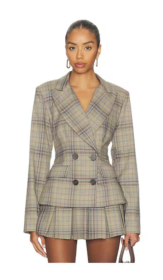 Spencer Blazer in Brown | Revolve Clothing (Global)