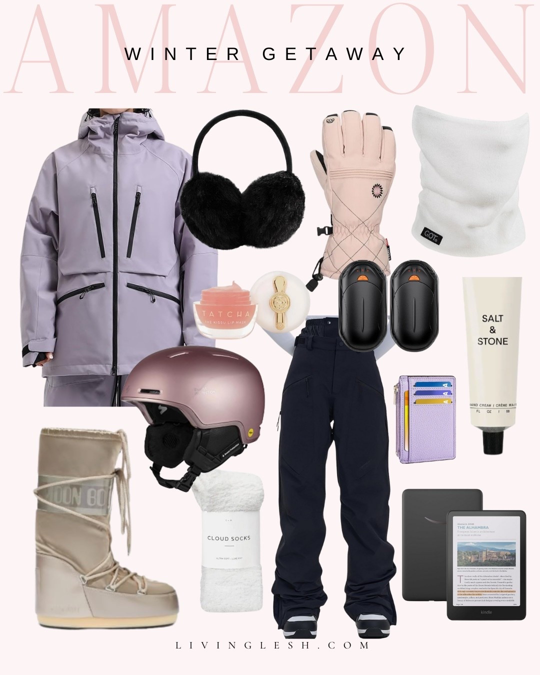 Skiing essentials | Skiing gear | Ski jacket | Ski pants | Ski gloves | Ski goggles | Winter socks | Ski helmet | Amazon gadgets | Amazon finds | Cozy cloud socks | Hand cream | Lip mask | Kindle | Snowboarding essentials | Winter trip | Winter getaway

#LTKSeasonal #LTKFindsUnder50 #LTKActive