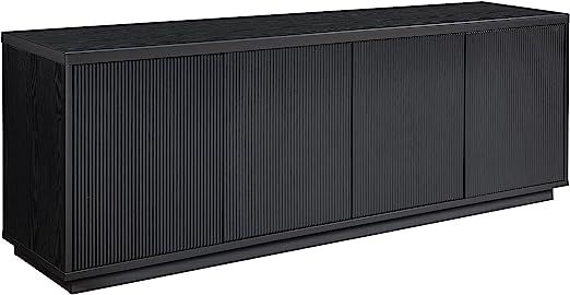 Henn&Hart Hanson Rectangular TV Stand for TV's up to 75" in Black Grain | Amazon (US)