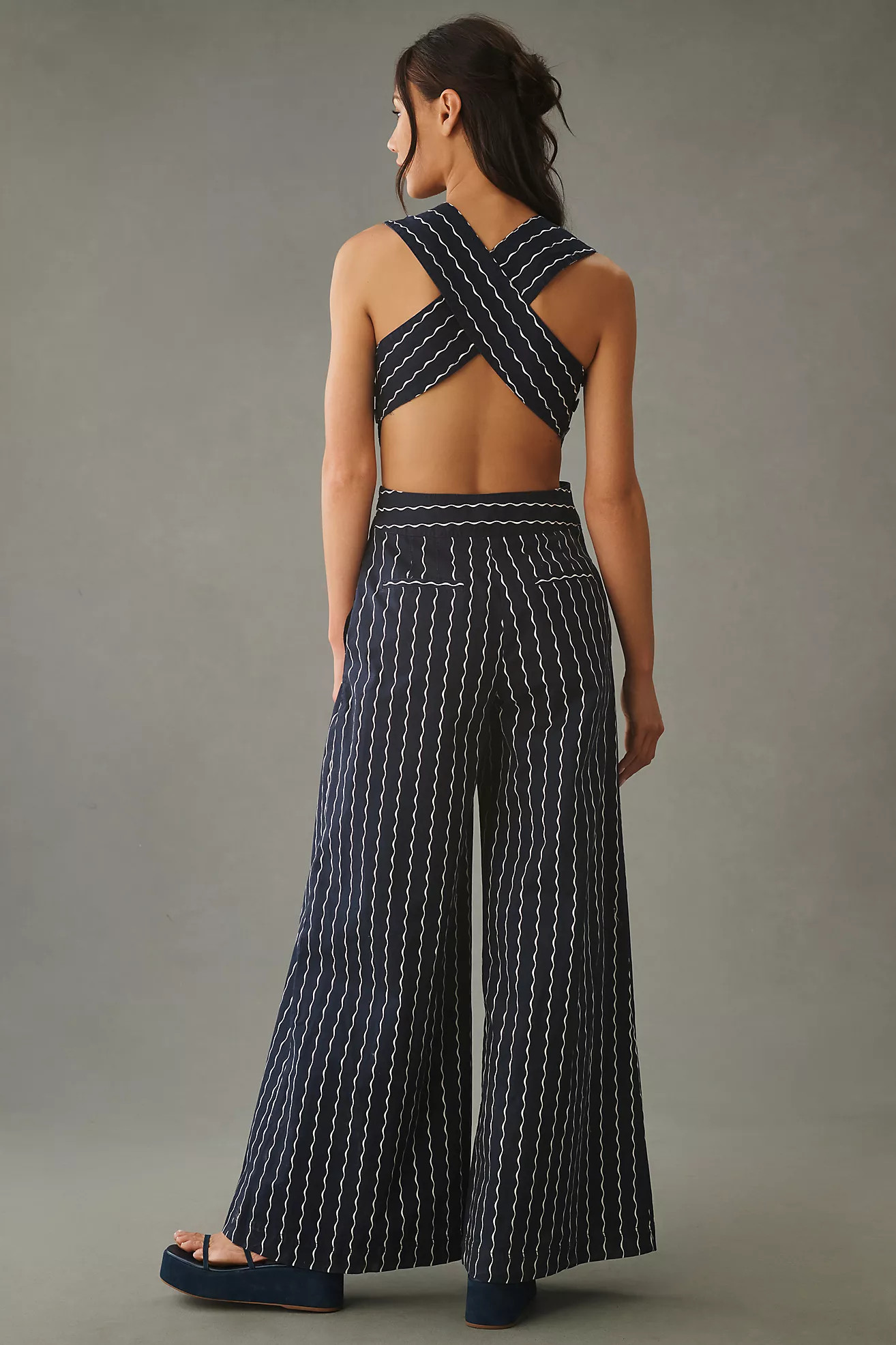 Maeve Pinafore Jumpsuit | Anthropologie (US)