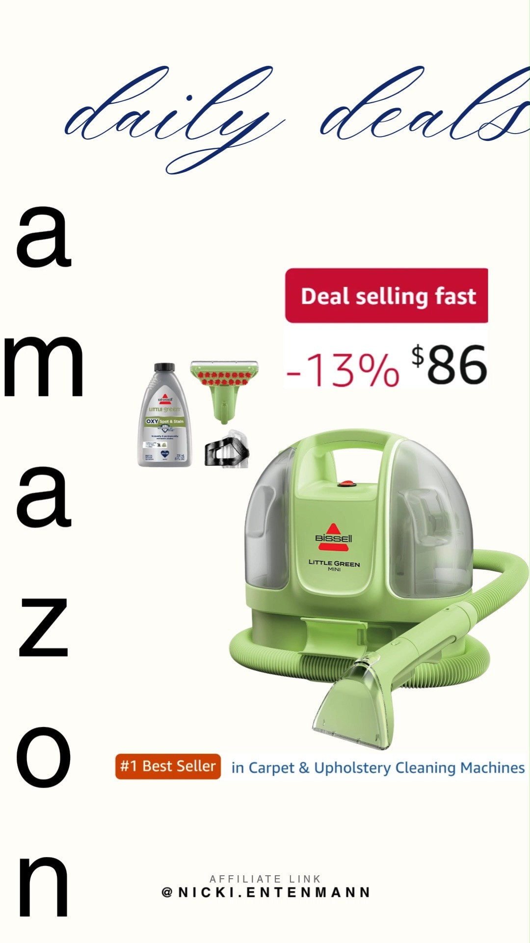 Little Green Mini Portable Carpet and Upholstery Deep Cleaner makes tackling spills and stains quick while keeping fabrics fresh. Compact design and powerful cleaning turn chores into wins every single time. 🧼🌿✨  

#LittleGreenCleaner #PortableCleaner #CarpetCleaner #UpholsteryCare #HomeCleaning #CleaningTools #HouseholdEssentials #StainRemoval #FreshHome #CleaningMadeEasy 

 #LTKdayinmylife #LTKHome #LTKSaleAlert