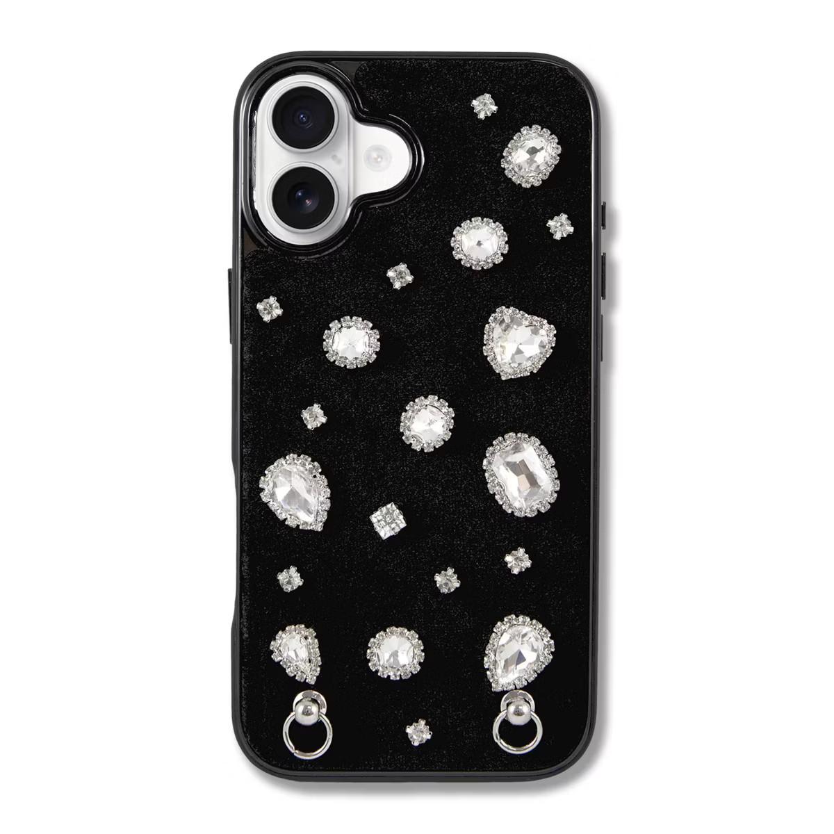 Hello Lux Velvet Gemstone Case 16 Plus - Black | Target
