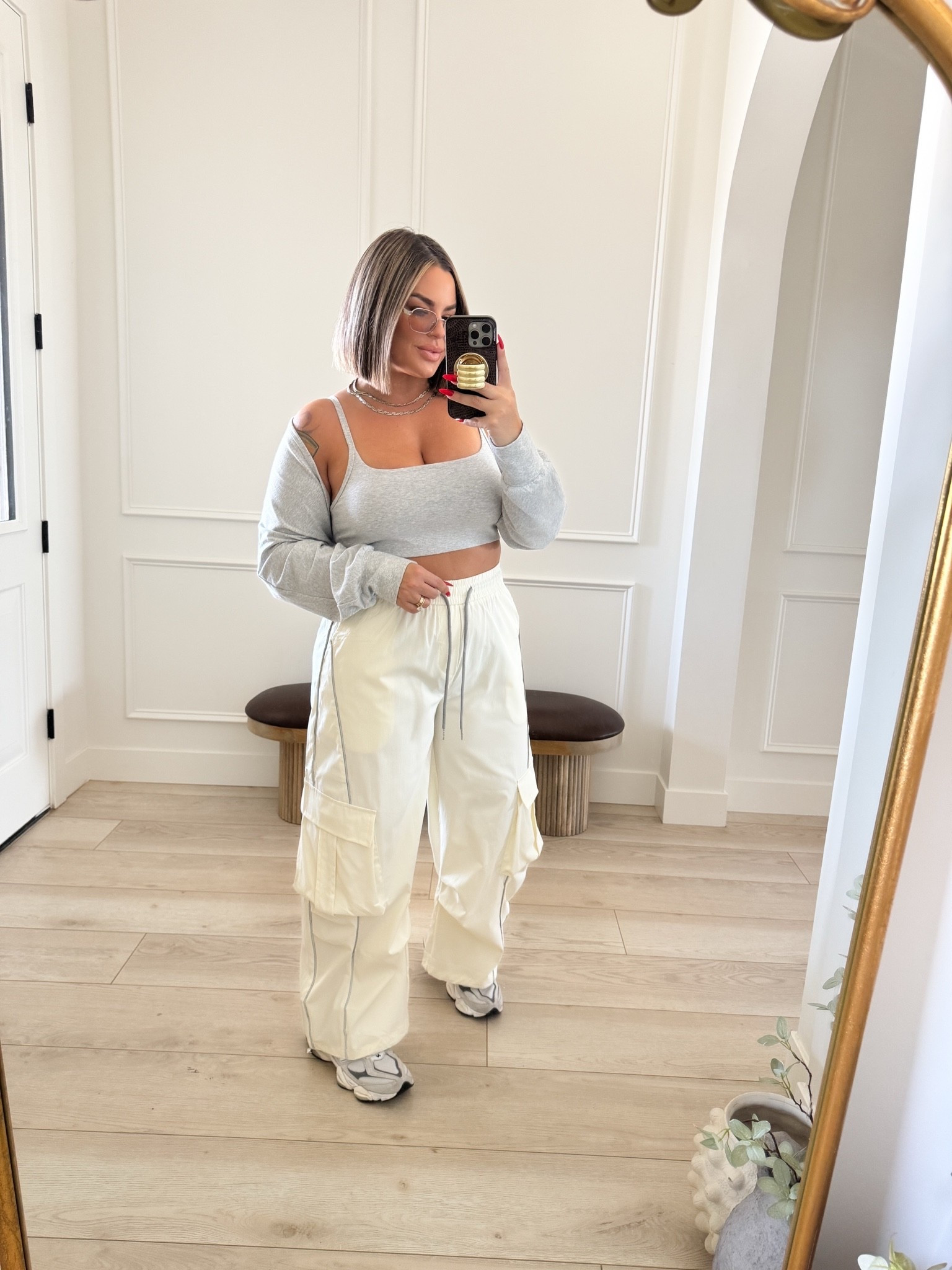 Bra xl 
Shrug L 
Pants xl 
#target #amazon