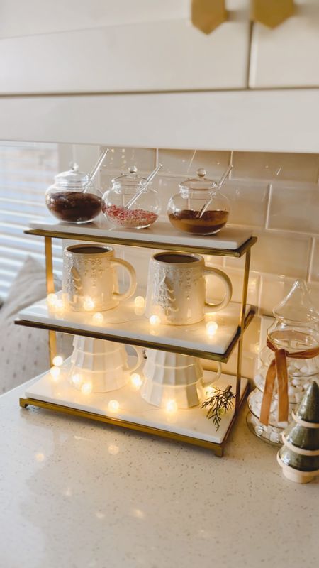 Our hot cocoa station comes in specially handy on cold, rainy days ☕️

#LTKhome #LTKHoliday #LTKVideo