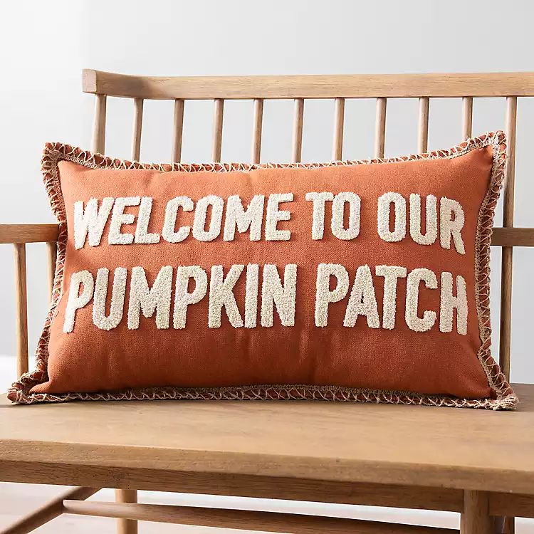 Welcome to Our Pumpkin Patch Accent Pillow | Kirkland's Home