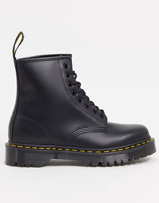Dr Martens 1460 Bex 8 Eye Boots in Black Smooth | ASOS (Global)