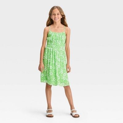 Girls' Woven Smocked Waist Dress - art class™ | Target