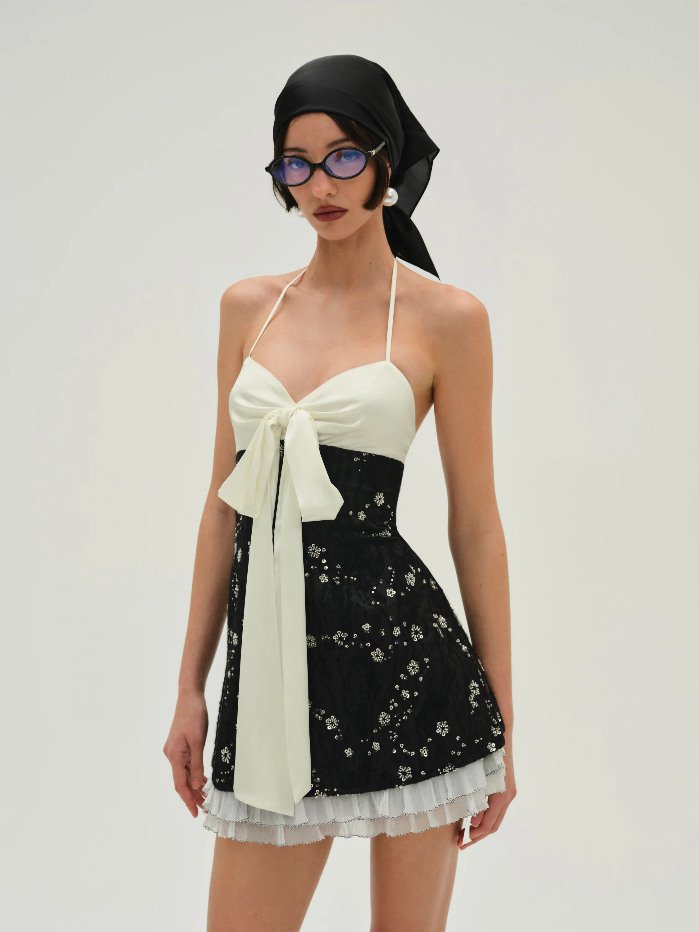 Snowy Jacquard Mini Dress | For Love & Lemons