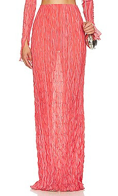 Lapointe Mermaid Skirt in Hot Coral & Lotus from Revolve.com | Revolve Clothing (Global)