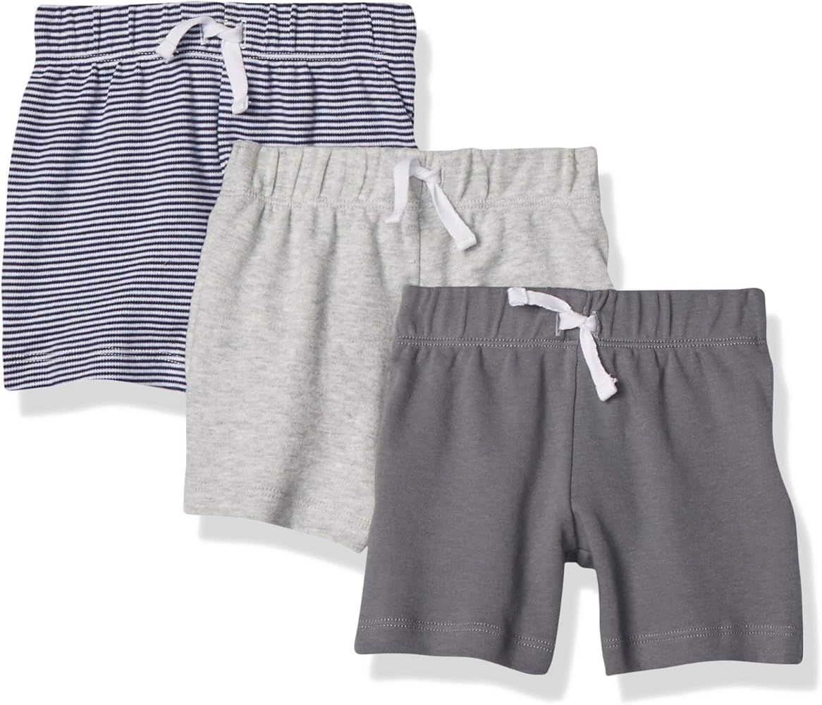 Amazon Essentials Unisex Babies' Cotton Pull-On Shorts, Multipacks | Amazon (US)