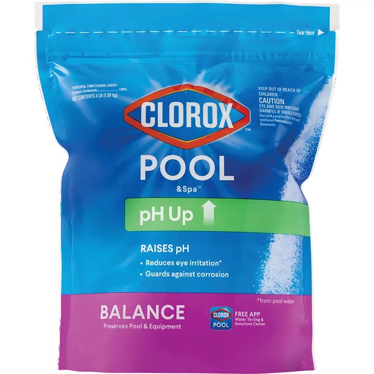 Clorox Pool&Spa pH up for Increasing pH Levels in Swimming Pools, 4 lb Bag | Walmart (US)