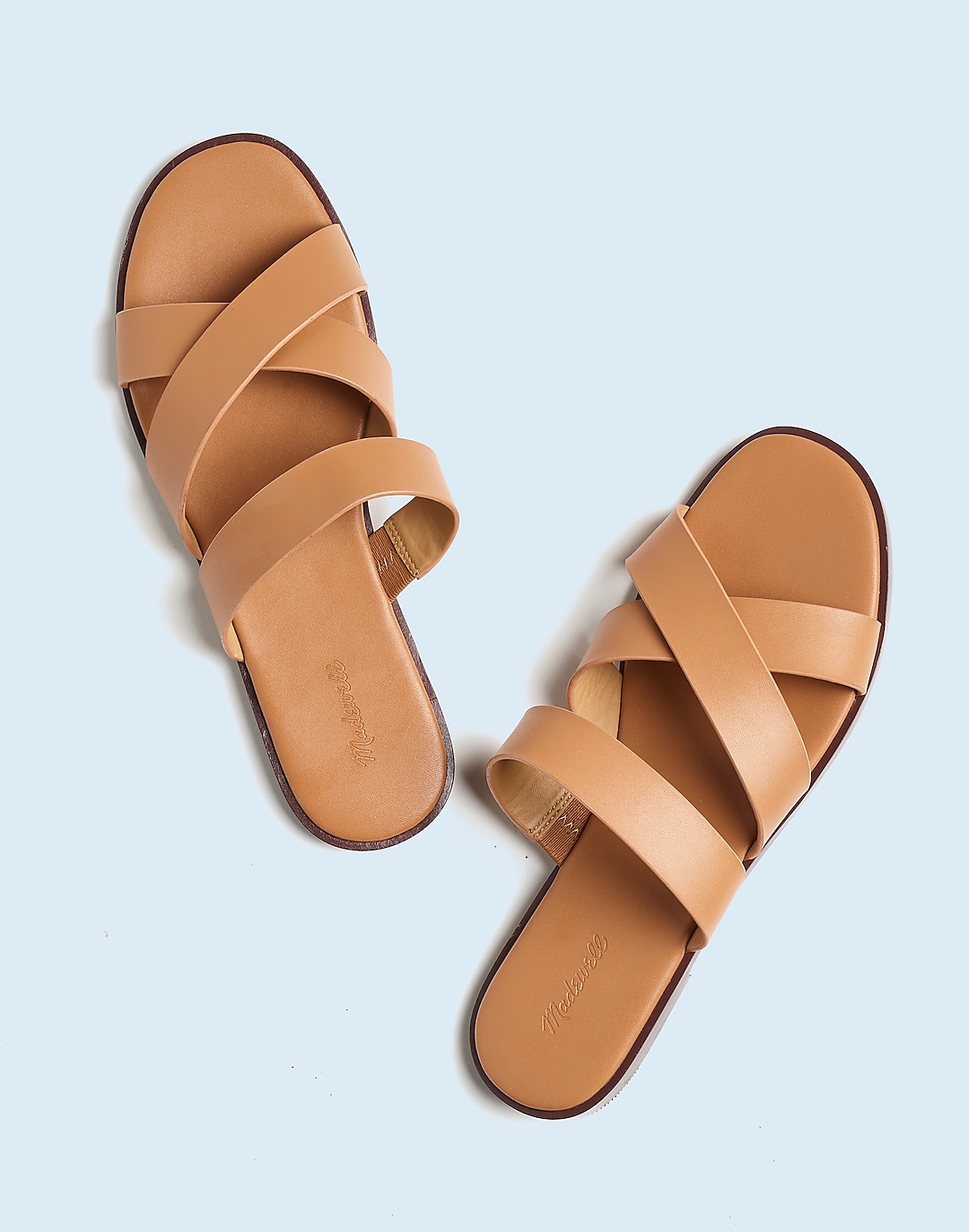 The Mena Slide Sandal in Leather | Madewell