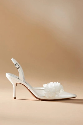 Jeffrey Campbell Floral Mesh Heels | Anthropologie (US)