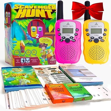 Scavenger Hunt Game for Kids - Walkie Talkies Outdoor Activities for Kids Camping Games for Famil... | Amazon (US)