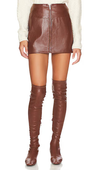 Tracy Skirt in Brown | Revolve Clothing (Global)