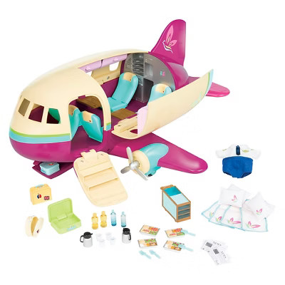 Li'l Woodzeez Toy Airplane with Accessories 35pc - Honeysuckle Airway | Target