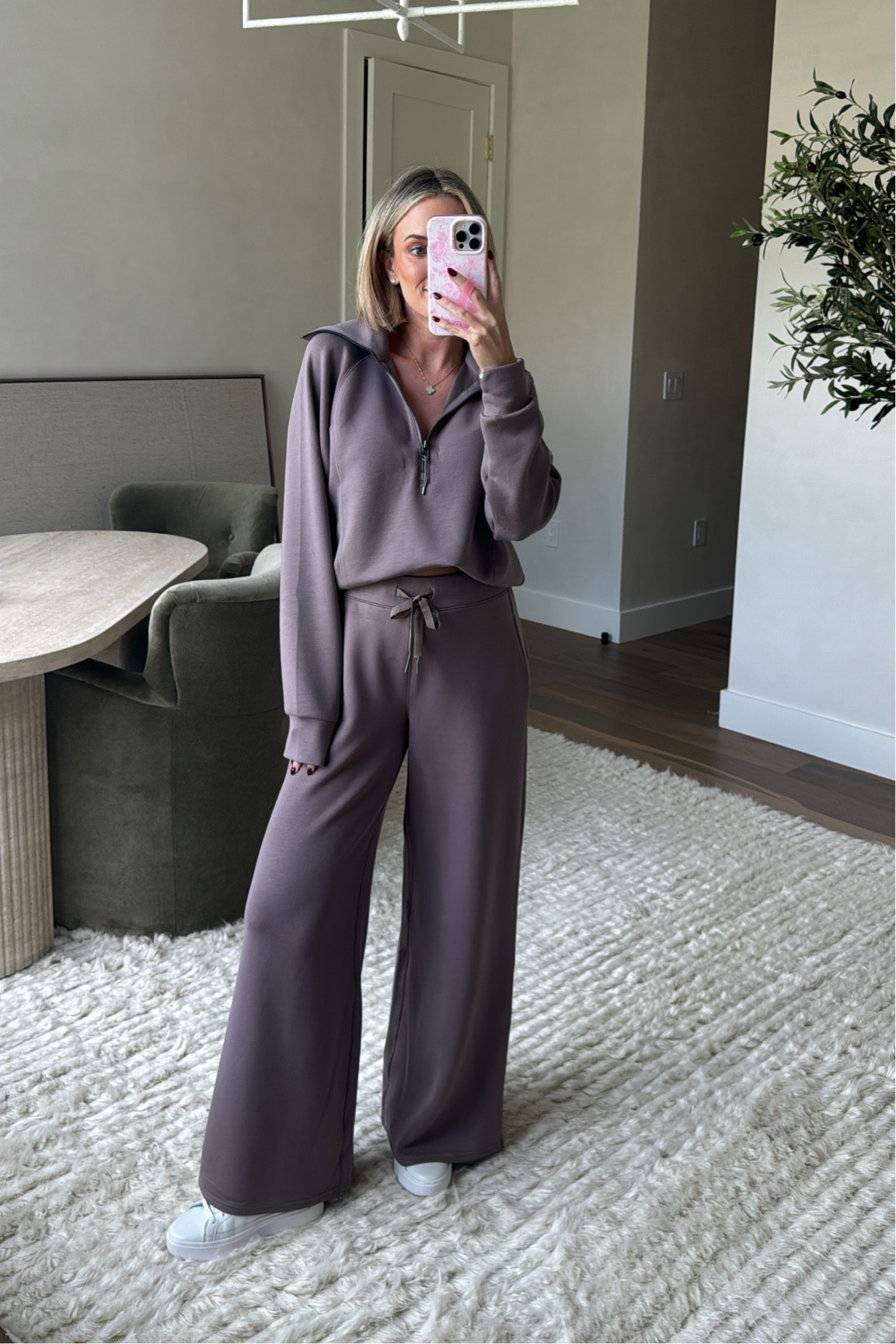 S in pullover 
M in pants 
Code EMILYXSPANX