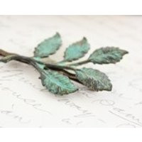 Branch Bobby Pin Verdigris Patina Hair Pin Leaf Hair Accessories Garden Woodland Wedding Rustic Chic | Etsy (CAD)