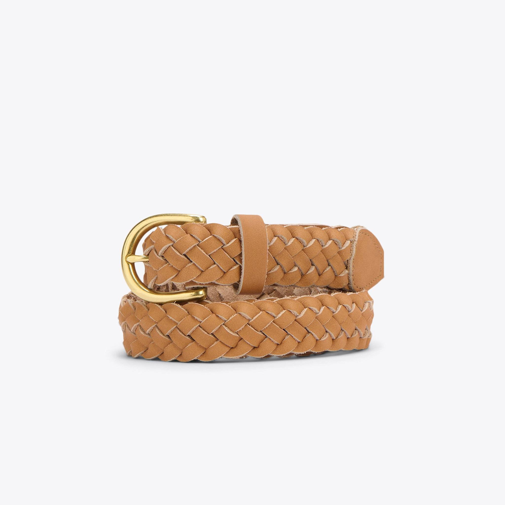 Talia Braided Belt Almond | Nisolo