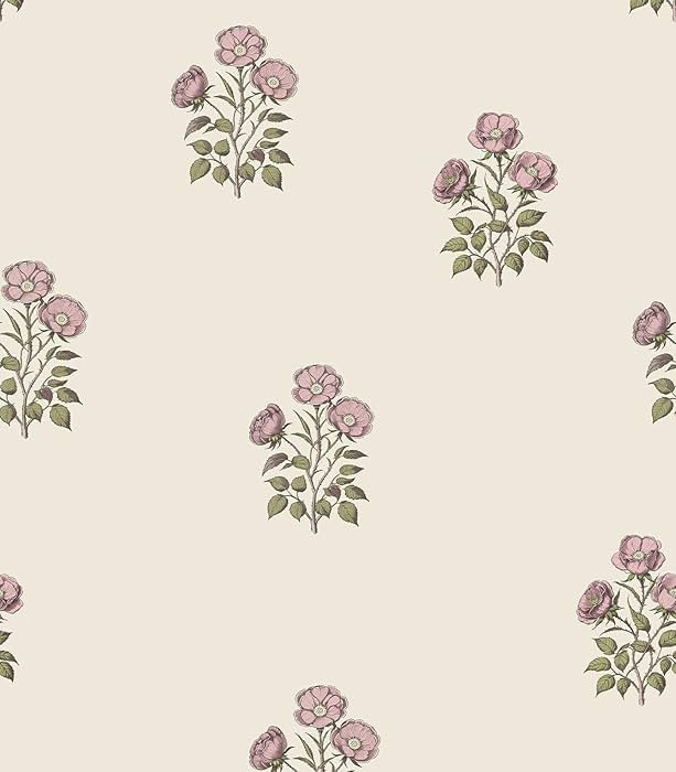 Vintage Floral Peel and Stick Wallpaper Retro Rose Flower Contact Paper for Cabinets Self Adheisv... | Amazon (US)