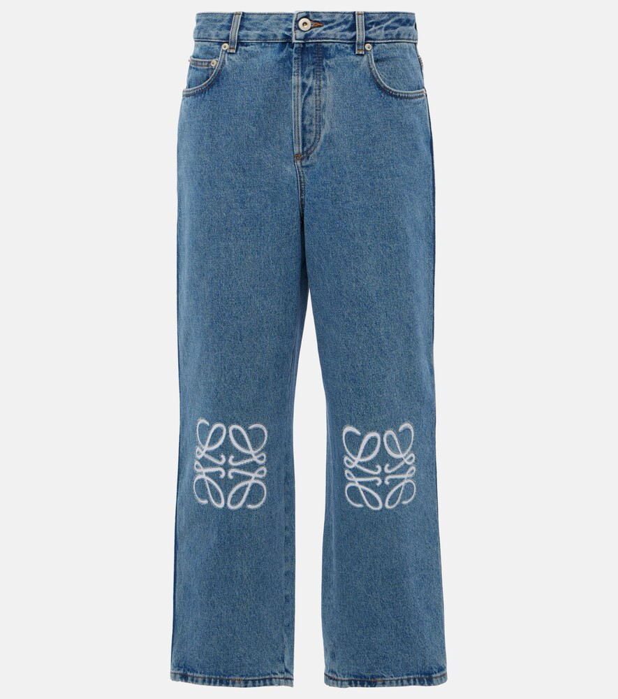 Loewe Mid-Rise Cropped Jeans Anagram | Mytheresa (DACH)