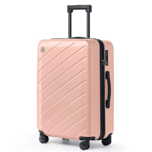 AnyZip Luggage Suitcases with Spinner Wheels PC+ABS Hardshell TSA Lock Checked Luggage 24Inch Pink | Amazon (US)