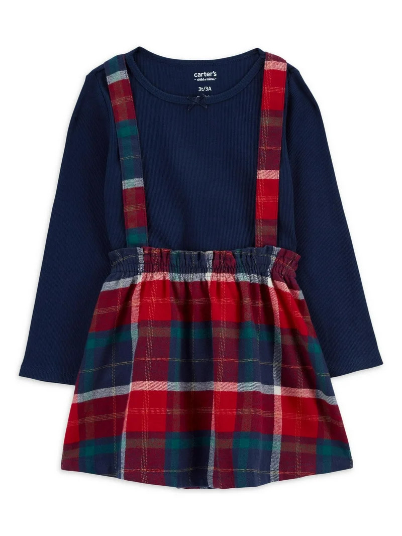 Carter's Child of Mine Toddler Girl Holiday Dress Set, 2-Piece, Sizes 2T-5T | Walmart (US)